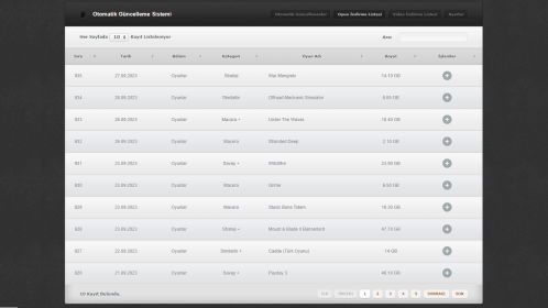 Oyun İndirme Sistemi